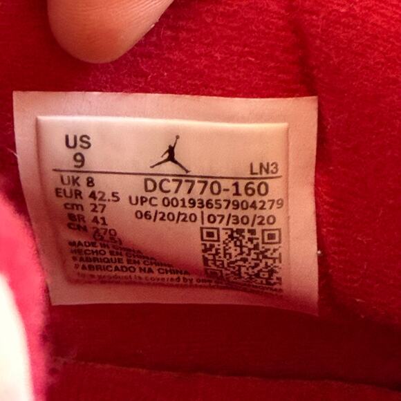 Nike Air Jordan 4 IV Fire Red/White (DC7770-160) Custom Sneakers Shoe Men Size 9 main image 7